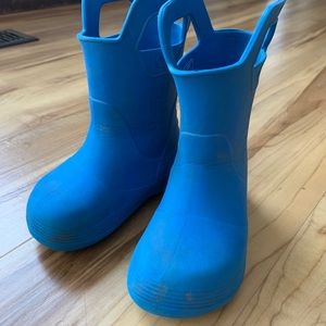 Blue rain boot light weight 9c toddler waterproof